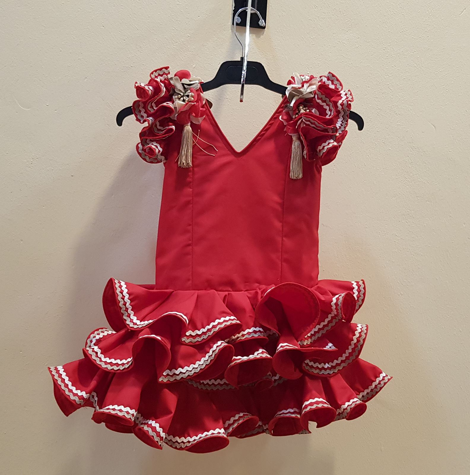 VESTIDO FLAMENCA NIÑA - Modelo Marisol Adornado - PEDROCHE GITANA Y FLAMENCO VESTIDO FLAMENCA NIÑA - Modelo Marisol Adornado - PEDROCHE GITANA Y FLAMENCO