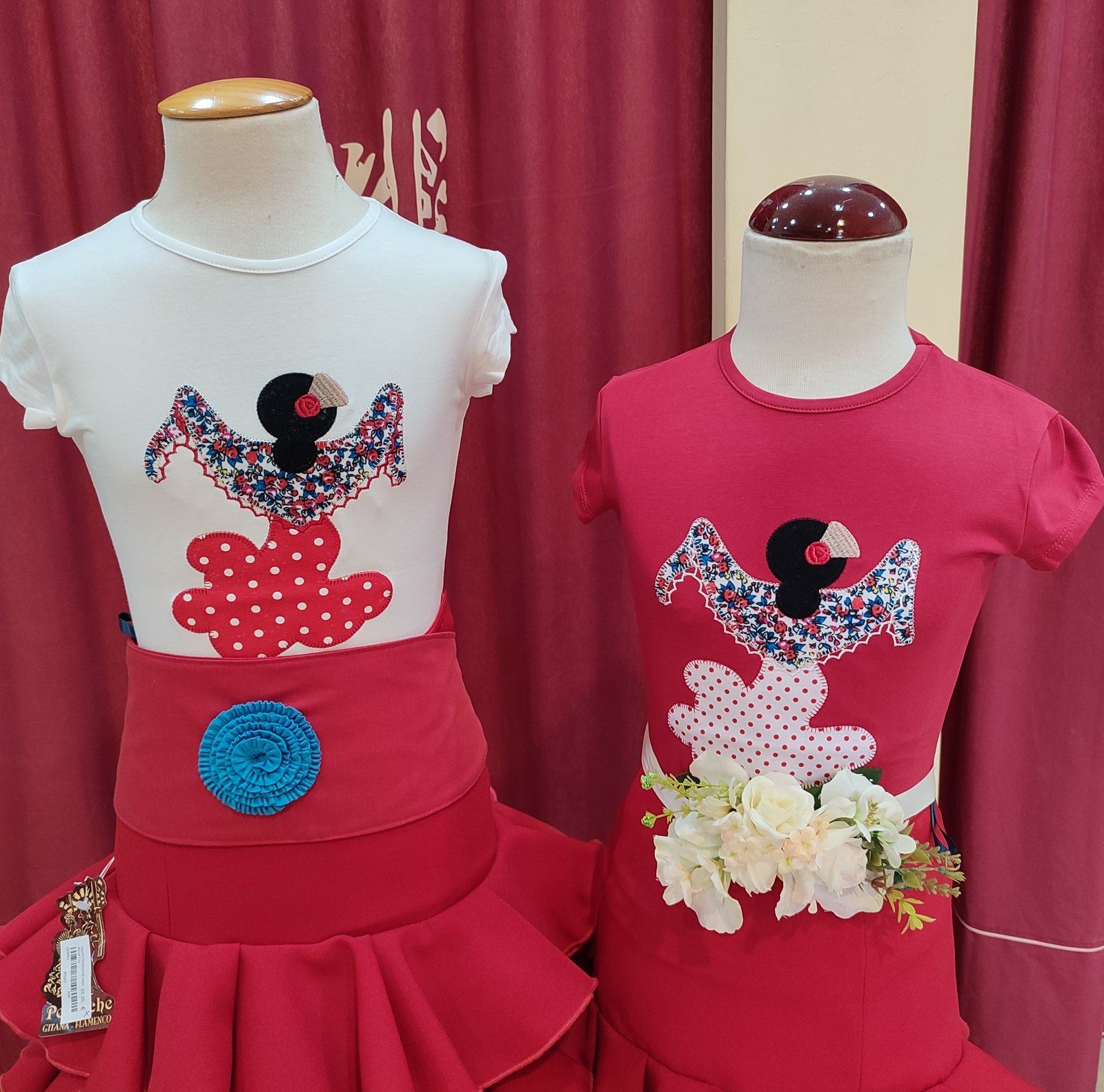 Falda y blusa flamenca niña 322 T. 4