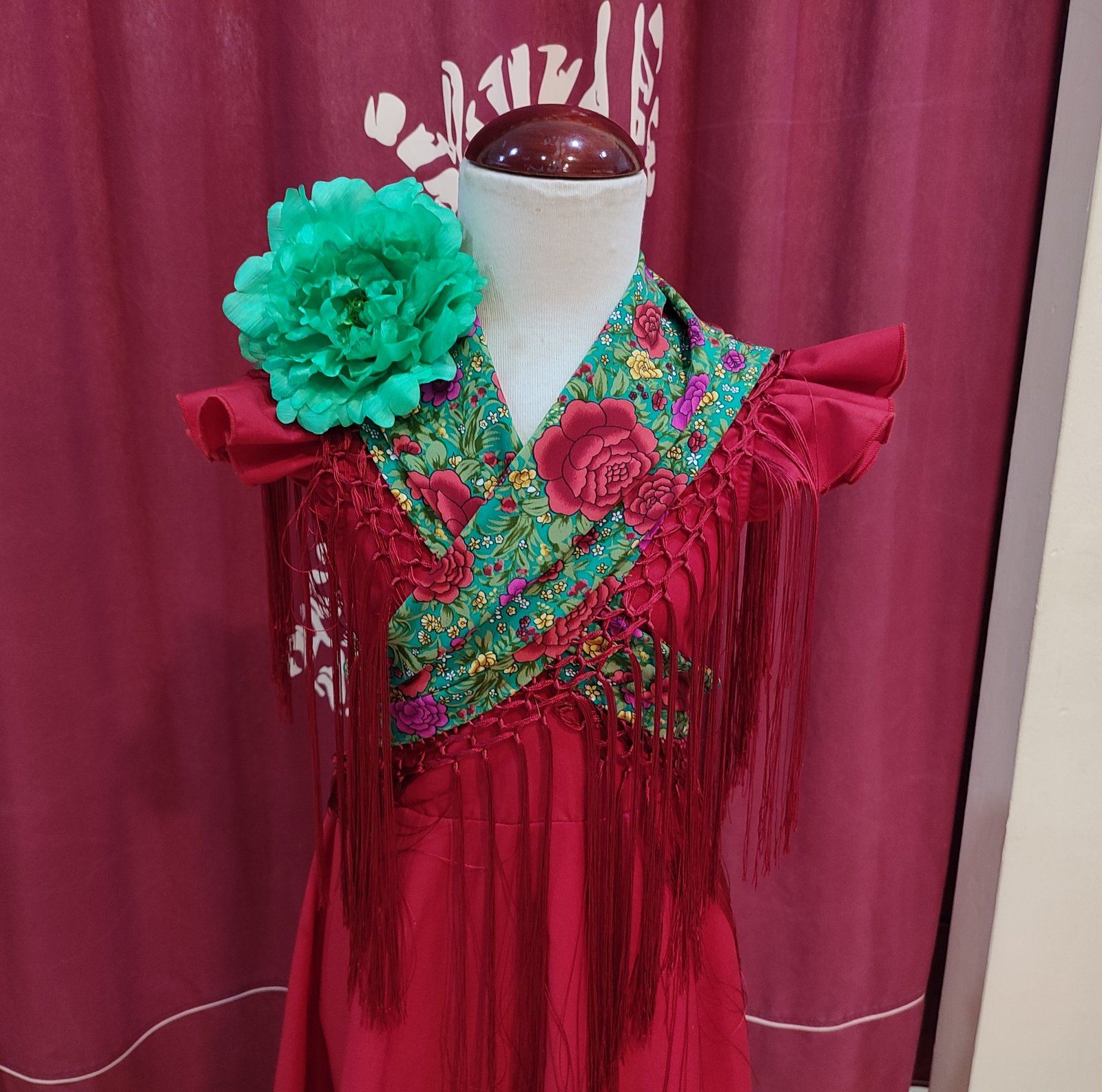 FLOR FLAMENCA - Modelo Peonia Pequeña - PEDROCHE GITANA Y FLAMENCO