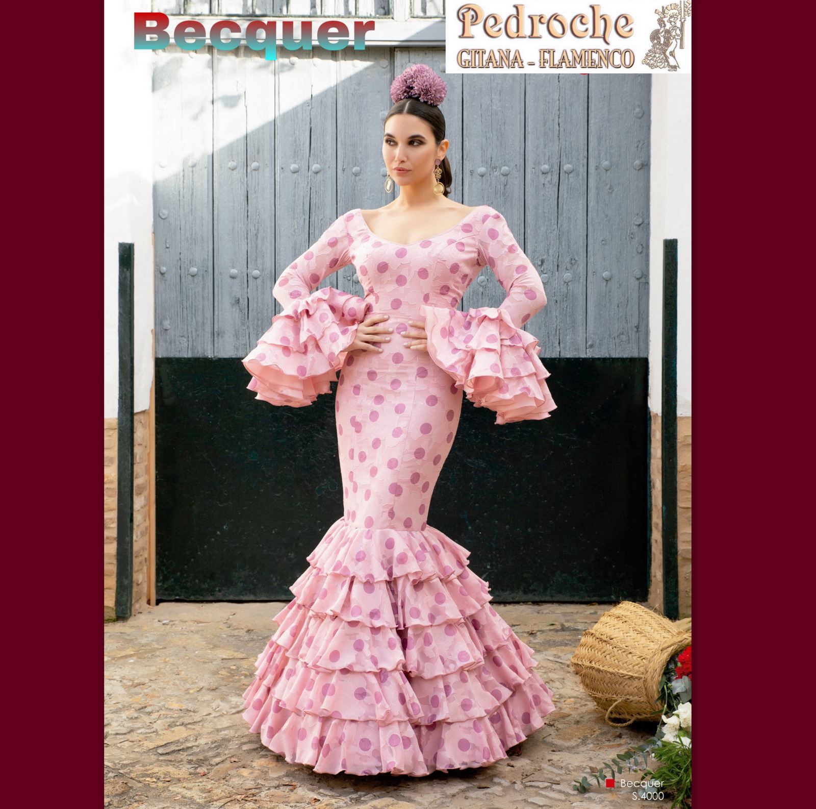 Vestido Flamenca Señora - Modelo Becquer Maquillaje Lunar