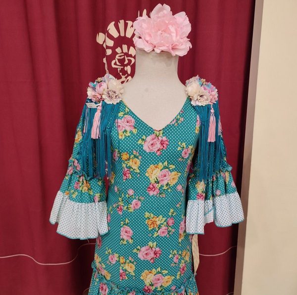 Modelo MARIA DE LA O (Talla 8) Estampado Aguamarina - Imagen 3