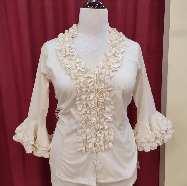 Camisa Modelo IZNAJAR Beige - Imagen 2