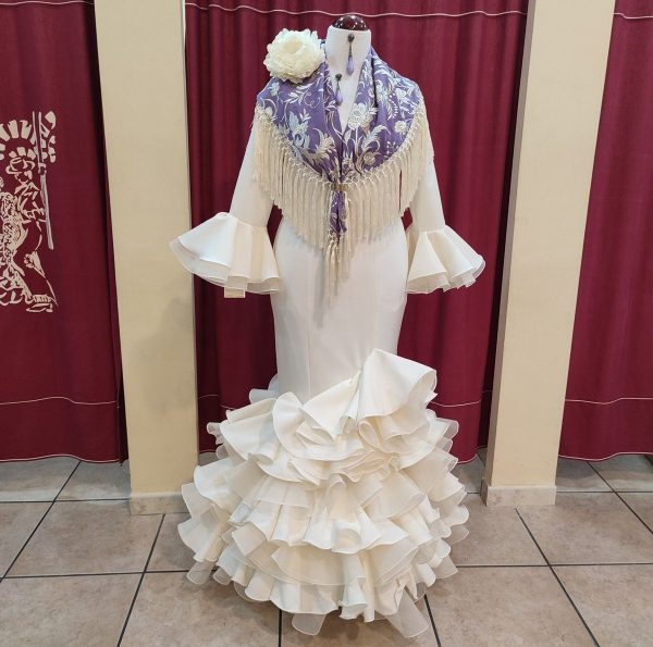 Vestido Flamenca PEDROCHE Beige