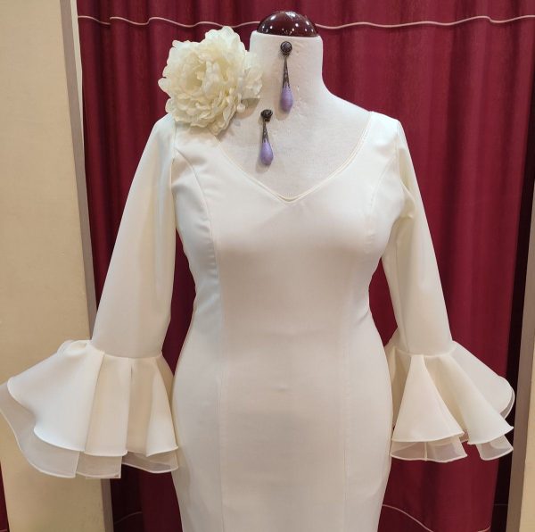 Vestido Flamenca PEDROCHE Beige - Imagen 2