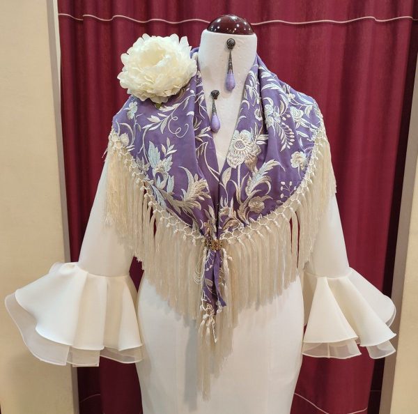 Vestido Flamenca PEDROCHE Beige - Imagen 3