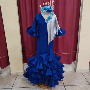 Vestido Flamenca Niña EVITA Azulon
