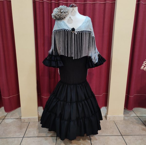 Vestido Flamenca RUBI Negro