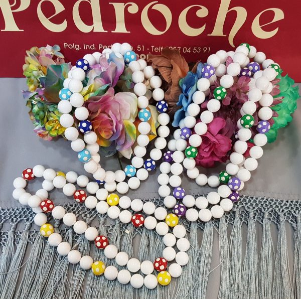 Collar Niña Modelo BOLAS Grandes LUNARES Pintados