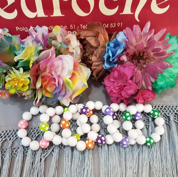 Pulsera Niña Modelo BOLAS Grandes LUNARES Pintados