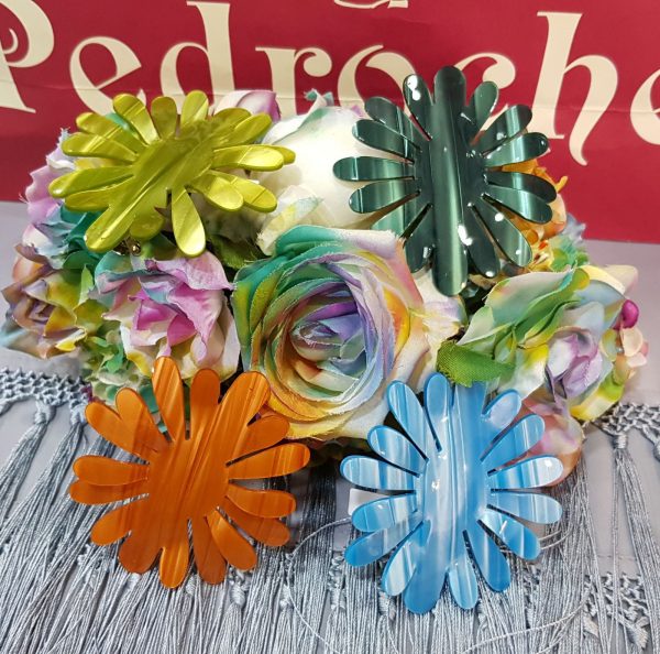 Broche Modelo FLOR Nacarado
