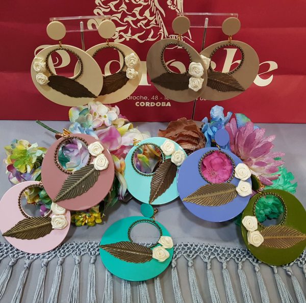 Pendiente Modelo HOJA DOBLE FLOR