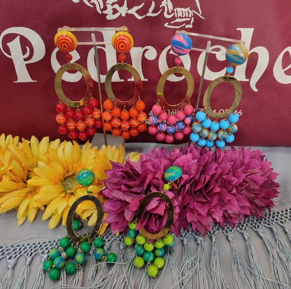 Modelo OVALADO DORADO-BOLAS Combinadas