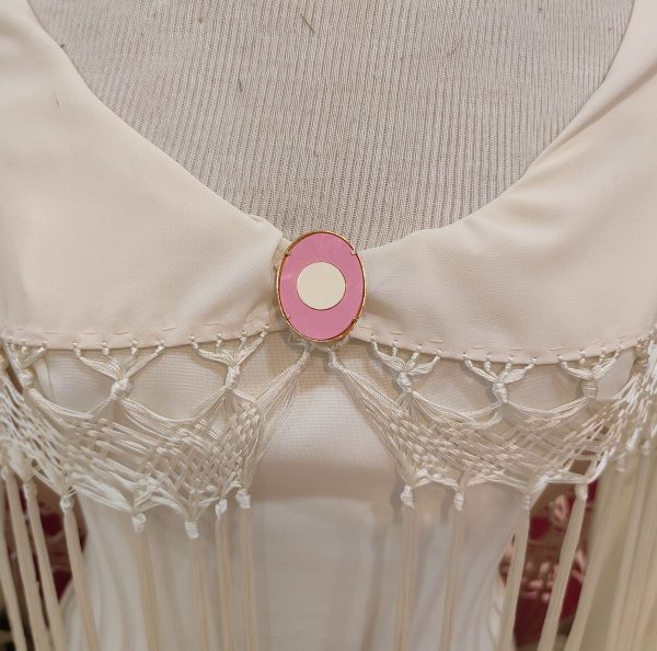 Broche Modelo CIRCULO BEIGE - Imagen 2