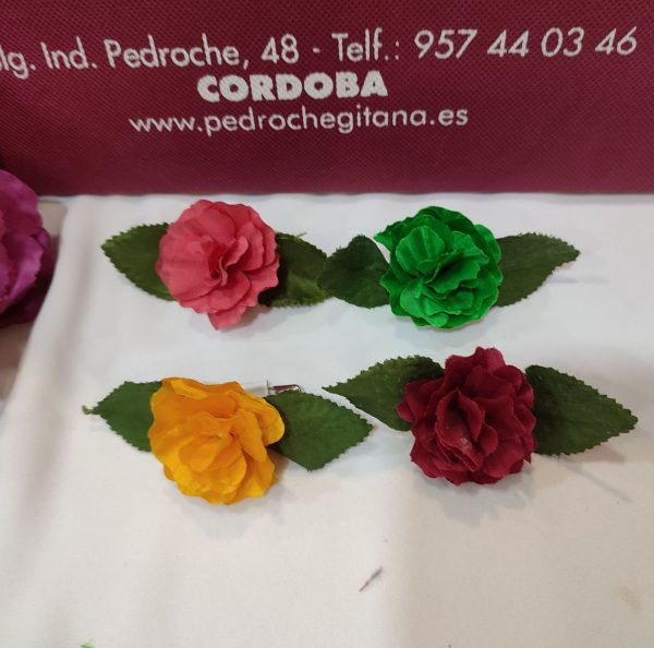 Broche-Imperdible Modelo FLOR HOJA