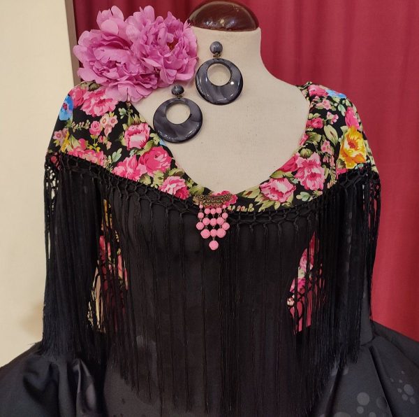 Modelo CRIS Estampado Negro-Fucsia - Imagen 3