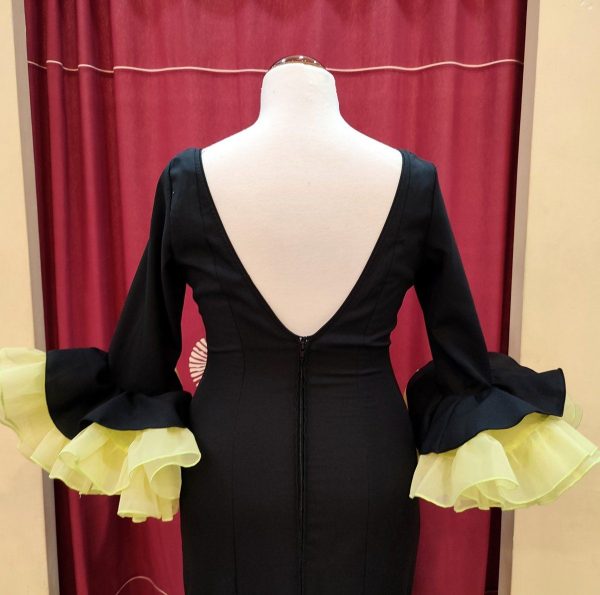 Modelo AMBAR (Talla 44) Negro-Verde Lima - Imagen 3
