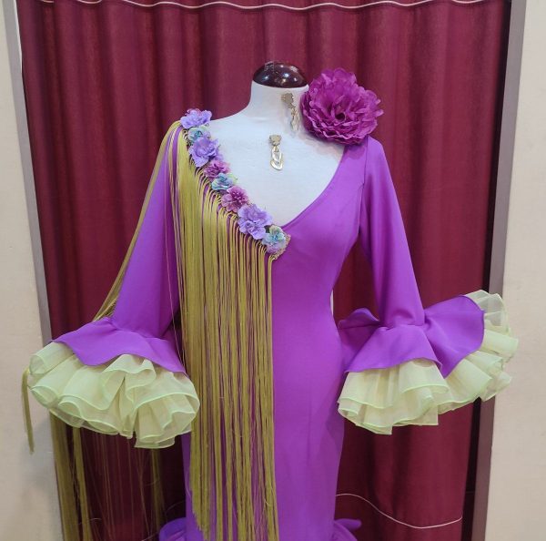 Modelo AMBAR (Talla 32) Violeta-Verde Lima - Imagen 2
