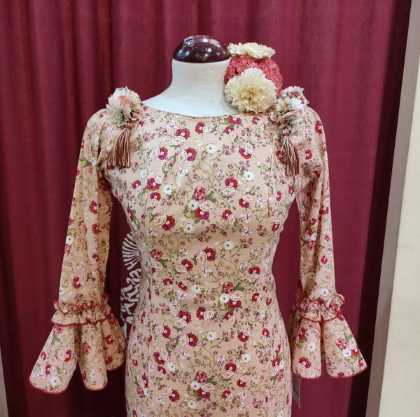 Modelo FRANCESILLA (Talla 16) Estampado Rojo-Tostado - Imagen 2