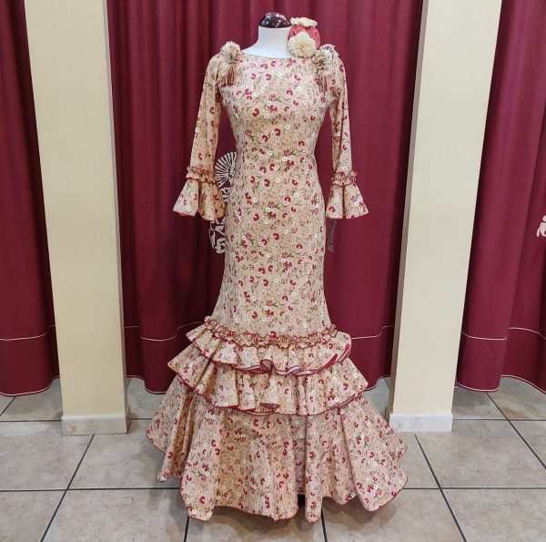 Modelo FRANCESILLA (Talla 16) Estampado Rojo-Tostado
