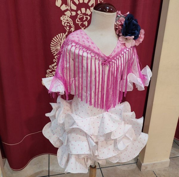 Modelo EMMA Blanco Lunar Rosa Bebe - Imagen 3