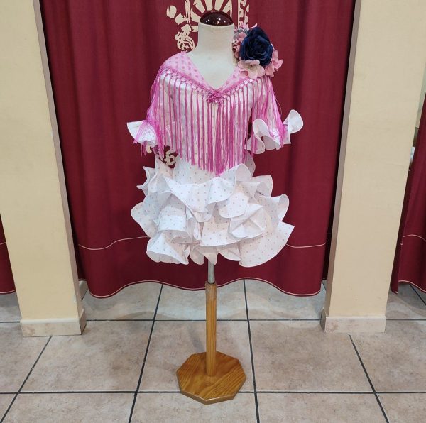 Modelo EMMA Blanco Lunar Rosa Bebe