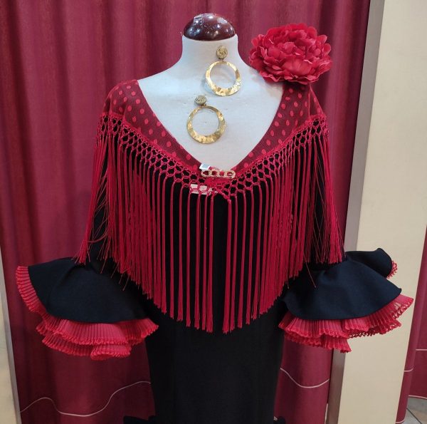 Modelo AMBAR (Talla 34) Negro-Rojo - Imagen 2