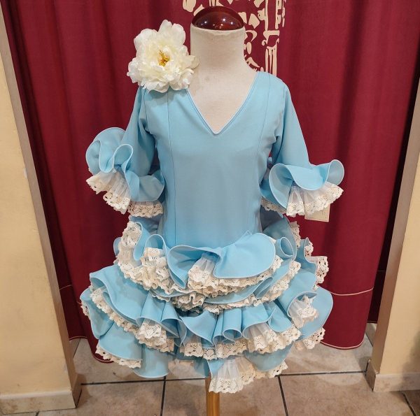 Modelo EMMA ORGANDIL (Talla 10) Celeste-Beige - Imagen 2