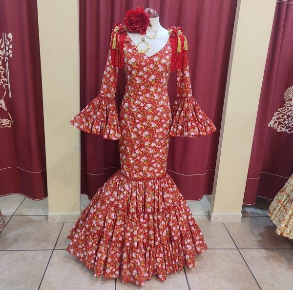 Modelo AURORA Estampado Rosas Rojo