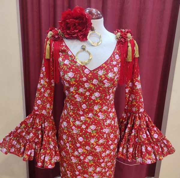 Modelo AURORA Estampado Rosas Rojo - Imagen 3