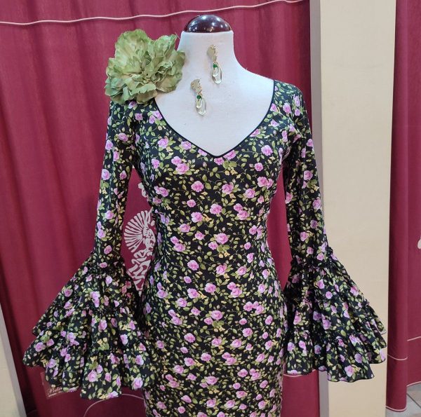 Modelo AURORA Estampado Rosas Negro - Imagen 2