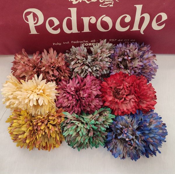 Flor Modelo POMPOM CON SEMILLA Pack 2
