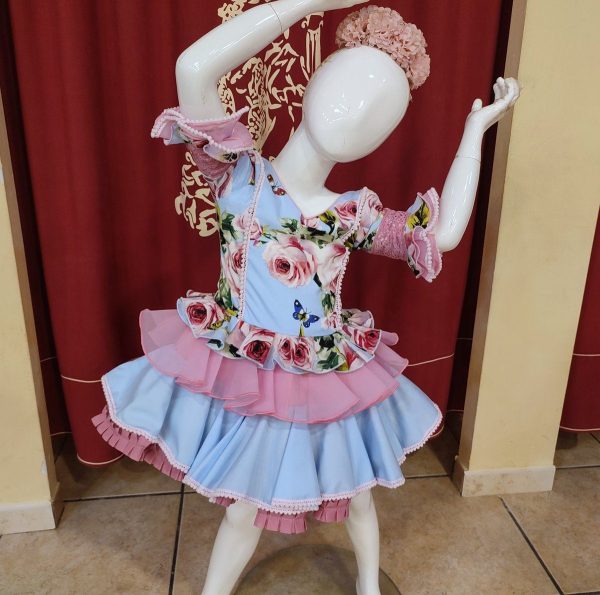 Modelo CUARTELERA (Talla 4) Estampado Celeste-Maquillaje - Imagen 2