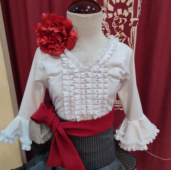 Conjunto Modelo CAMPERO Raya Negra-Blanco - Imagen 2