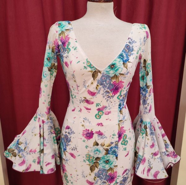 Modelo ARGENTINA (Talla 36) Estampado Beige-Buganvilla - Imagen 2