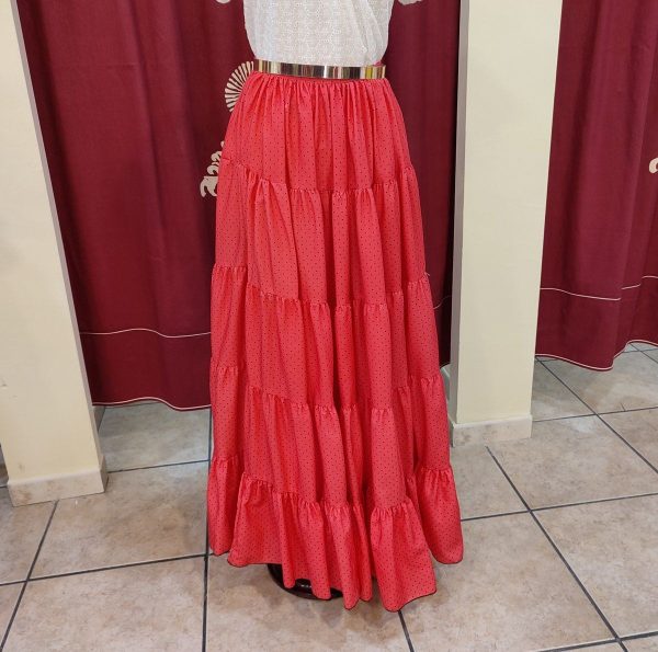 Falda Modelo CANASTERA (Talla 38) Coral Lunar Negro