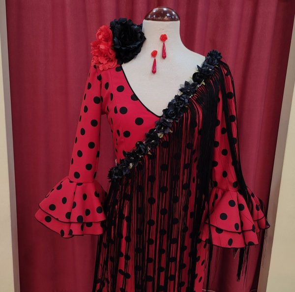 Modelo MALVALOCA (Talla 38) Rojo Lunar Negro - Imagen 2