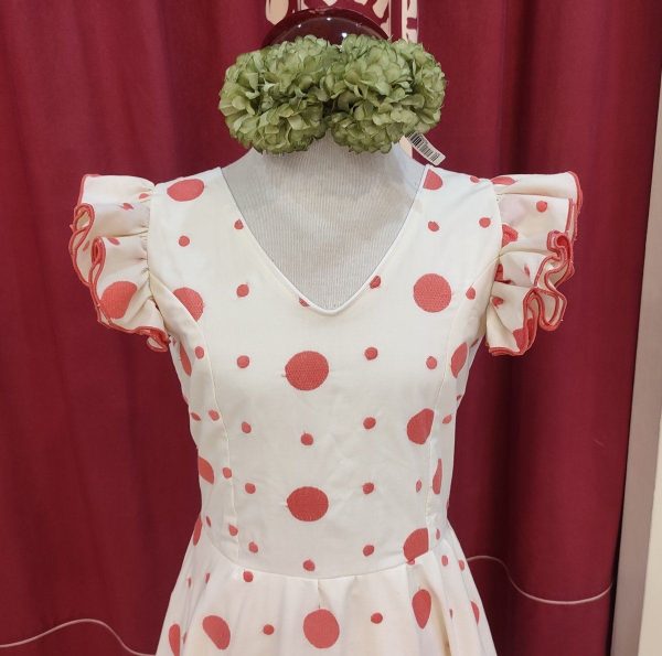 Modelo LUNA (Talla 7) Plumeti Beige-Coral - Imagen 5