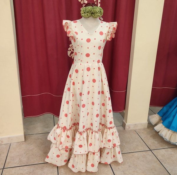 Modelo LUNA (Talla 7) Plumeti Beige-Coral - Imagen 3