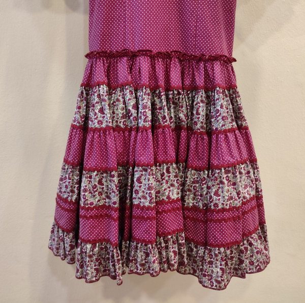 Modelo NURIA (Talla 4) Granate Lunares-Estampado - Imagen 2