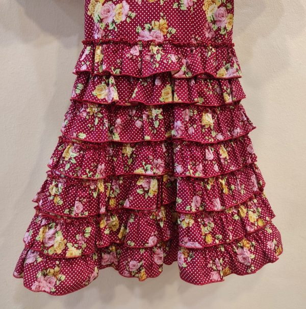 Modelo TOÑI (Talla 4) Estampado Granate Lunares - Imagen 2