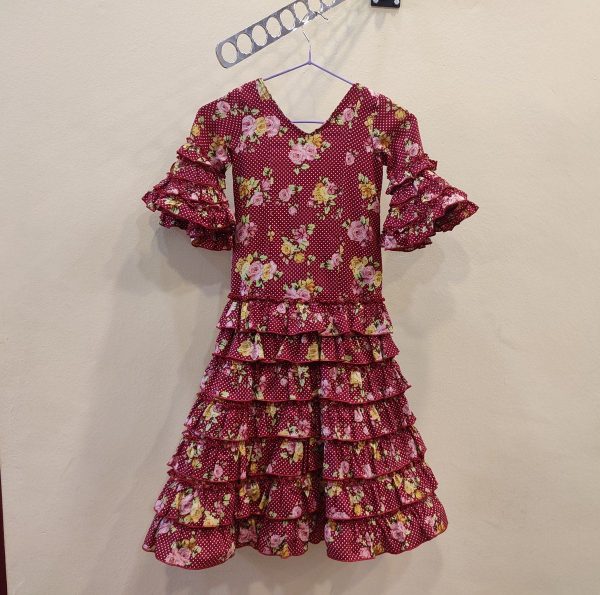 Modelo TOÑI (Talla 4) Estampado Granate Lunares