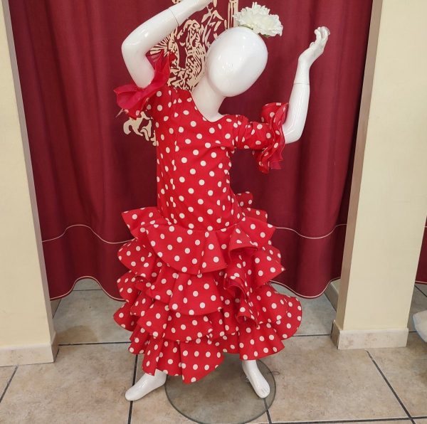 Modelo MARIAM (Talla 4) Rojo Lunar Blanco