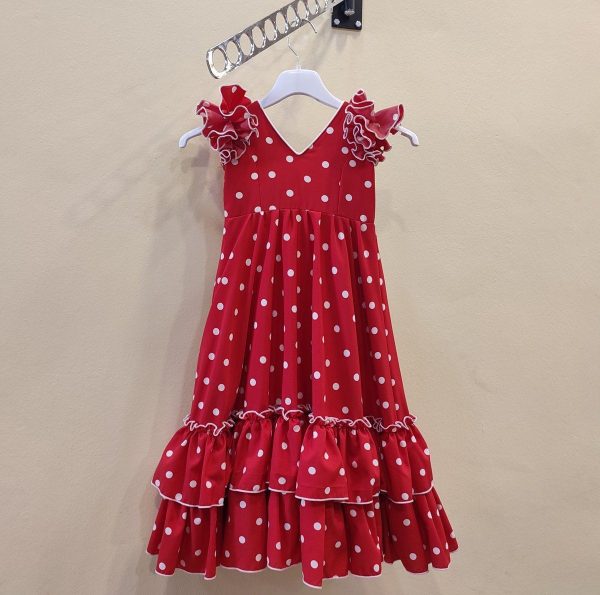 Modelo LUNA (Talla 3) Rojo Lunar Blanco