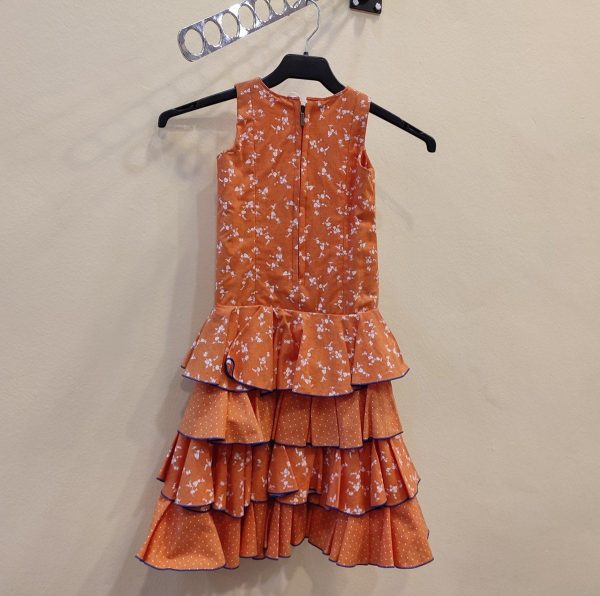 Modelo ALEGRIA BATA (Talla 2) Estampado Naranja-Azulon - Imagen 2