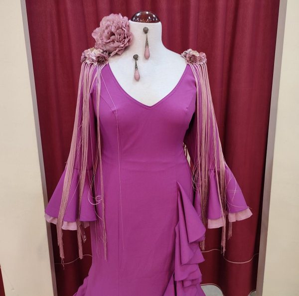 Vestido Flamenca PETRA Buganvilla-Maquillaje - Imagen 2