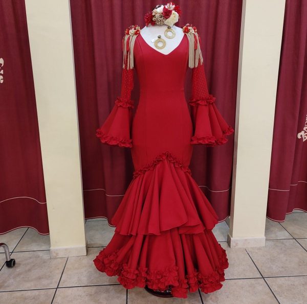 Vestido Flamenca NURIA Rojo