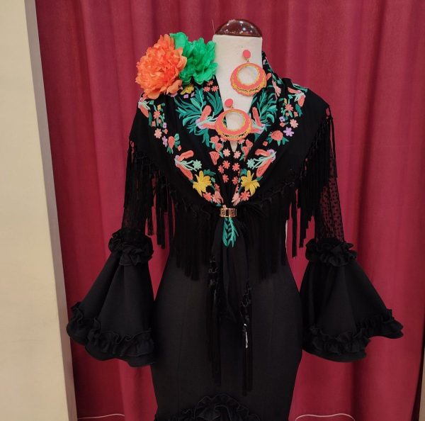 Vestido Flamenca NURIA Negro - Imagen 2