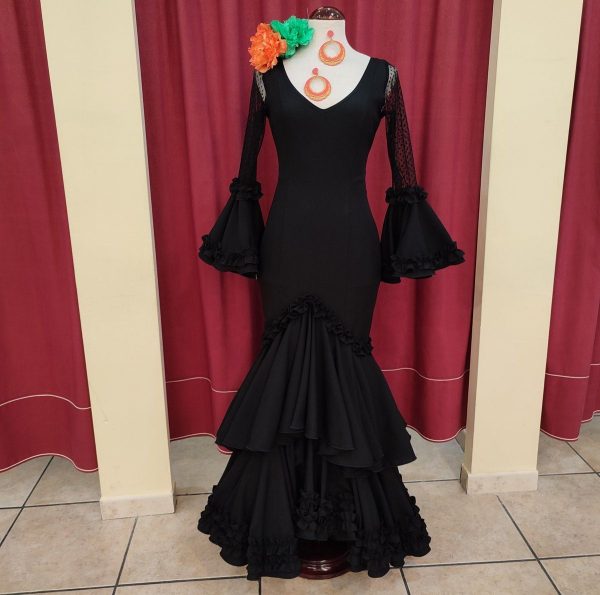Vestido Flamenca NURIA Negro - Imagen 5