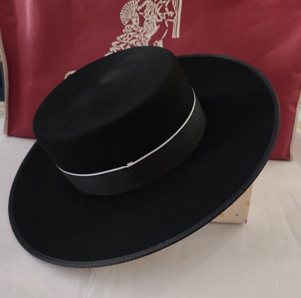 Sombrero LANA 180 Gramos Negro - Imagen 2