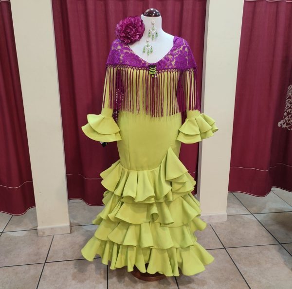 Modelo FLOR (Talla 40) Verde Lima
